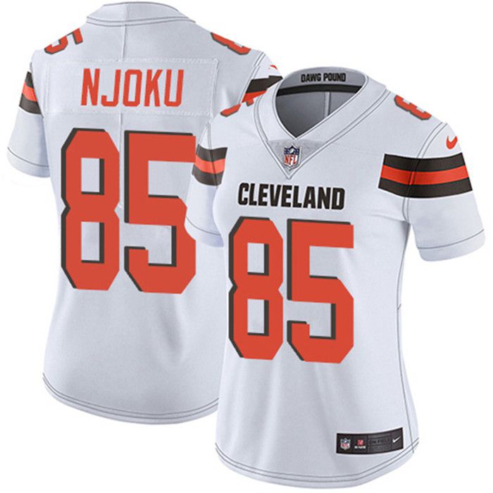Men Cleveland Browns #85 David Njoku Nike White Limited NFL Jersey